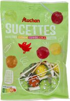 Sucettes - Parfums citron-Cerise-Cola-Pomme