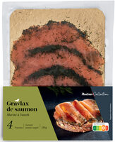 Gravlax de saumon mariné à l'aneth