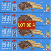 Sablés nappés chocolat au lait