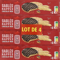 Sablés nappés chocolat noir