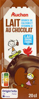 Lait chocolaté source de calcium et vitamine D