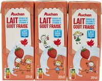Lait goût fraise