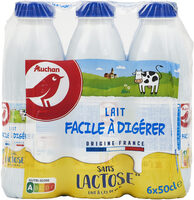 Lait facile à digérersans lactose **lait à 1.2 % de M.G** dont lactose (<0.1g/L/100ml)