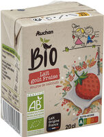 Lait fraise bio