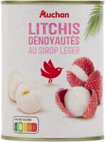 Lychees dénoyautés au sirop léger