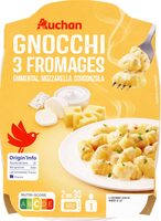 Gnocchis 3 fromages, emmental, mozzarella, gorgonzola