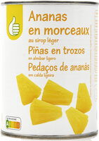 Ananas en morceaux au sirop leger