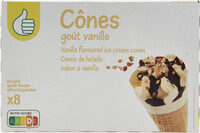 Cônes goût vanile