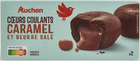 Coeurs coulants chocolat caramel
