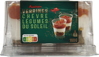 Auchan 4 verrines chevre legumes du soleil 160g