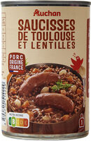 Saucisses de Toulouse aux Lentilles