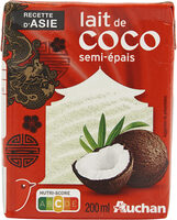 Lait de coco semi-épais