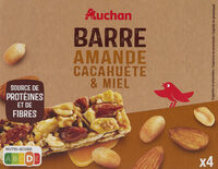 Barre amande cacahuète miel