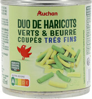 Duo haricots verts et haricots beurre coupés très fins