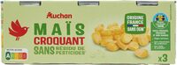 Mais croquant sans résidu de pesticides