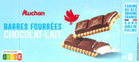 Barres fourrées chocolat - lait