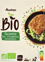 Galette riz, courgettes, emmental