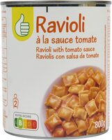 Ravioli à la sauce tomate