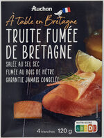 Truite Fumée de Bretagne - salée au sel sec - fumée au bois de hêtre