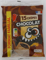 AUCHAN CREPES FOURREES CHOCOLAT X15 Format familial 480G