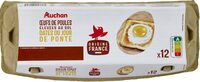 Oeufs de poules elevees au soldates du jour de ponte x12