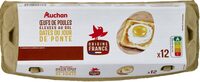 Oeufs de poules elevees au soldates du jour de ponte x12