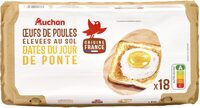 OEUFS DE POULEES ELEVEES AU SOLDatés du jour de ponteX18