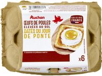 Oeufs de poules elevees au soldates du jour de ponte x6