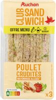 Poulet rôti crudités