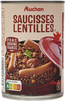 Saucisses aux lentilles