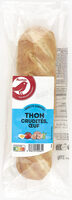 Baguette viennoise, thon crudités, oeuf
