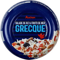 SALADE DE RIZ et FRUITS DE MER GRECQUE