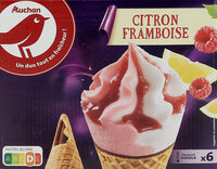 Cones citron framboise