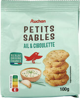 Petits Sablés Ail & Ciboulette