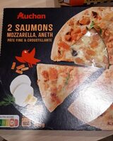 Pizza 2 saumons auchan