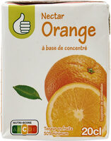 Nectar d'orange à base de concentré - Teneur en fruits : 50% minimum