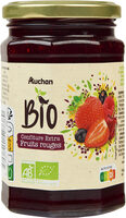 Bio confiture extra fruits rouge