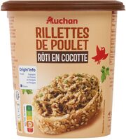 Rillettes de poulet rôti en cocotte