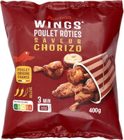Wings poulet rôties saveur chorizo