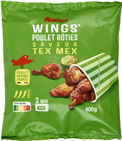 Wings poulet rôties saveur tex mex