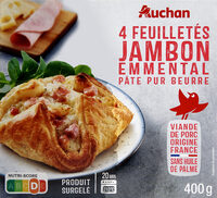 Feuilletés jambon emmental pur beurre