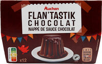 Flan'tastik chocolat nappé de sauce chocolat