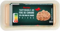 Tartinable au foie gras de canard poivre