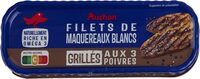 Filets de maquereaux blancs grillés aux 3 poivres