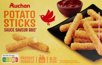 Potato stick* et sauce saveur barbecue*bâtonnets à base de pomme de terre