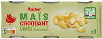 Maïs doux en grains sous-vide