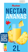 Nectar d'ananas à base de jus concentré - teneur en fruit 50% minimum.