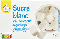 Sucre blanc en morceaux