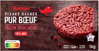 8 Steaks Hachés pur bœuf 15% de matières grasses