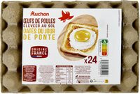 Oeufs de poules elevees au soldates du jour de ponte x24